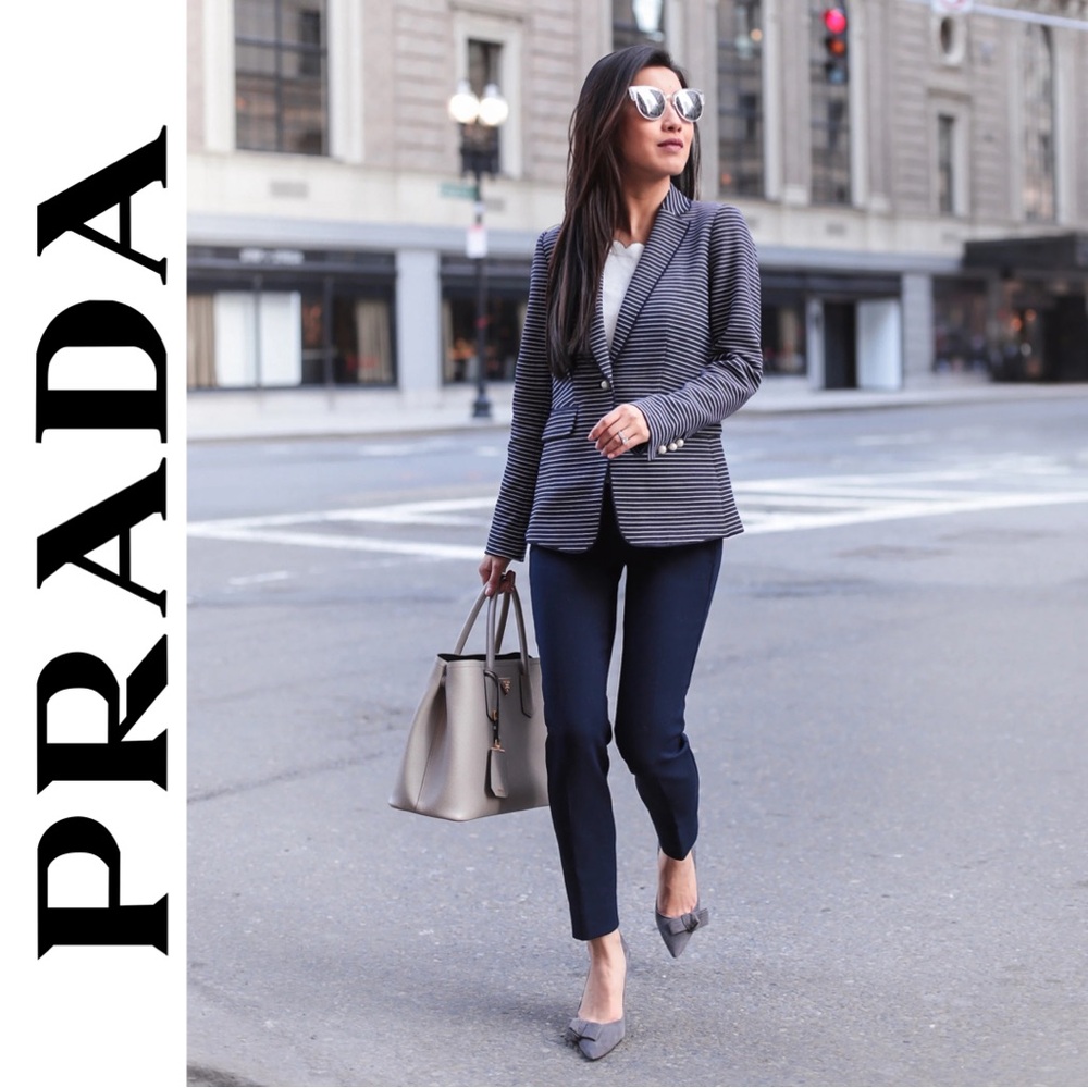 PRADA Zip Hem Skinny Leg Pants